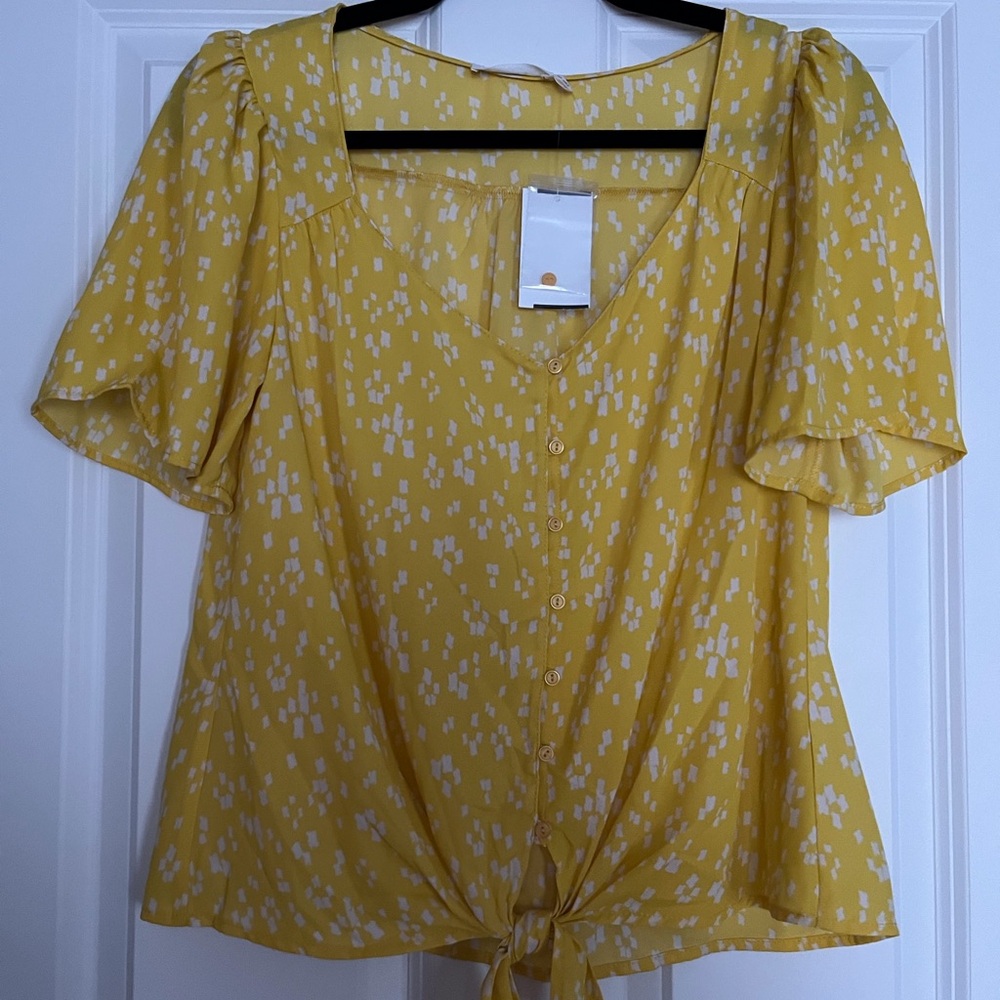 Lush Brand - Yellow/White Blouse
